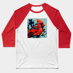 Creative Cardinal Design Baseball T-Shirt
